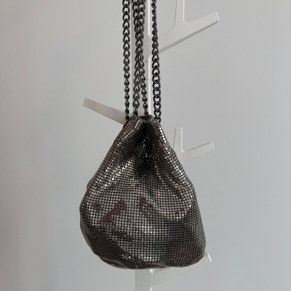 Whiting & Davis Metallic Shoulder Bag